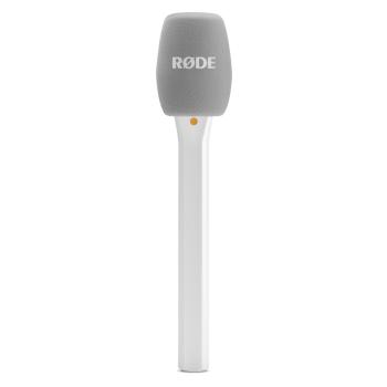 Rode Interview Micro Handadapter für Wireless Micro Weiss mit Tuch