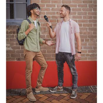 Rode Interview PRO drahtloses Mikrofon mit Windschutz Weiss
