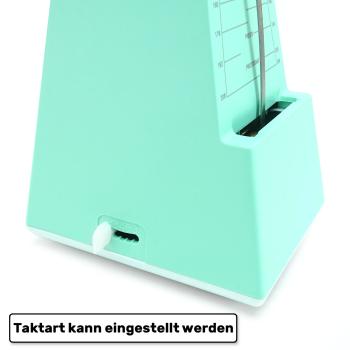 keepdrum Mechanisches Metronom JPQ101GR Grün mit Glocke