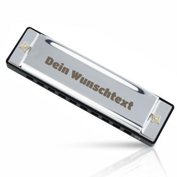 keepdrum Bluesharp Mundharmonika C-Dur mit Gravur