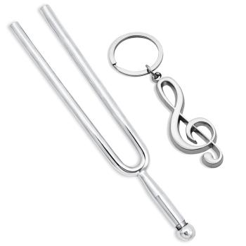keepdrum Stimmgabel KDTFA 440Hz Ton A1 mit Schlüsselanhänger