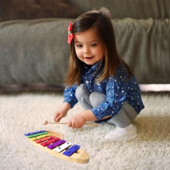 keepdrum KGS-C Glockenspiel für Kinder mit Tasche Pink