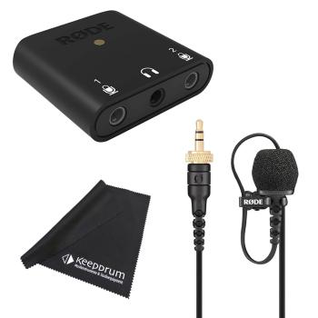 Rode Lavalier II Mikrofon mit AI-Micro mit Tuch