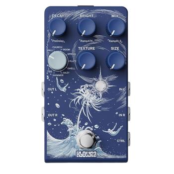 Klowra Effektgerät Limbo Reverb Pedal mit Netzteil