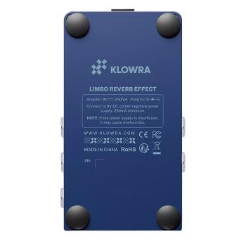 Klowra Effektgerät Limbo Reverb Pedal mit Kabel