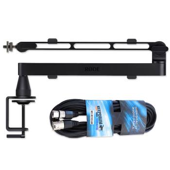 Rode Mikrofonarm LPA1 Platzsparender Studioarm mit XLR-Kabel