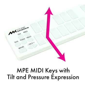 Muse Kinetics MIDI-Controller K-Board Snow mit Kopfhörer