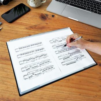 keepdrum Notenpult MUS024 mit Tasche und DIN A3 Mappe