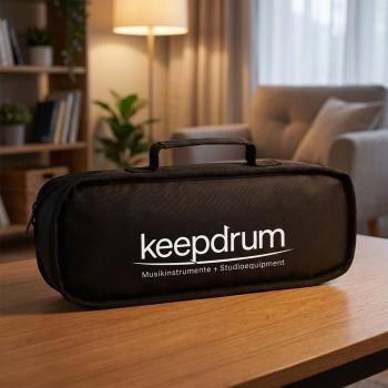keepdrum Tasche MB01BK für Glockenspiele schwarz mit 1 Paar Schlägel