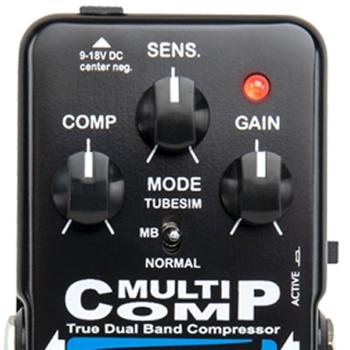 EBS Effektgerät Multicomp Kompressor Pedal für Bass Blue Label mit Kabel