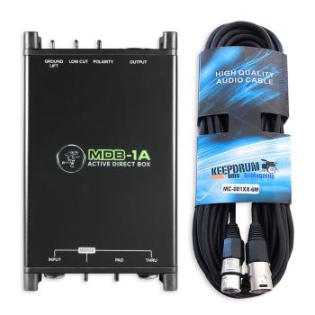 Mackie DI-Box MDB-1A Aktive Direct Box mit Kabel
