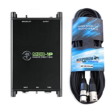 Mackie DI-Box MDB-1P Passive Direct Box mit Kabel