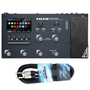 Nux Multi-Effektgerät MG50Li Dark Blue mit Kabel