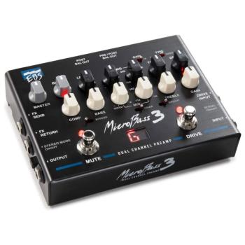 EBS Vorverstärker MicroBass 3 analoger Bass Preamp mit Kabel