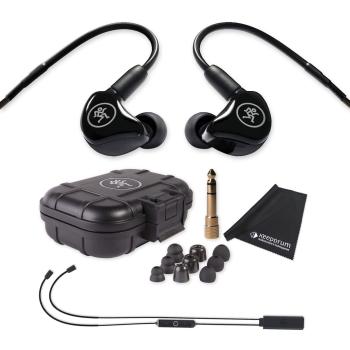 Mackie In-Ear Kopfhörer MP-120 mit Bluetooth-Adapter und Tuch
