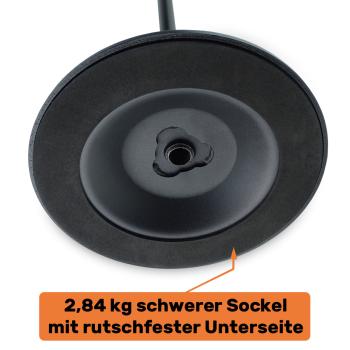 keepdrum Mikrofonständer MS015 gerade Bauweise mit rundem Sockel