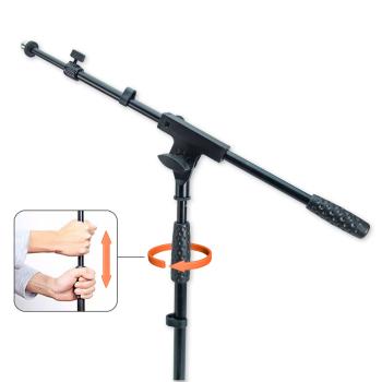 keepdrum Mikrofonständer MS01T niedriges Stativ mit Mikrofonklammer