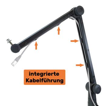 keepdrum Mikrofonarm MS075 Gelenkarm-Stativ