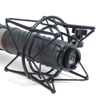 keepdrum Mikrofon-Spinne MS090B Multi-Spinne Schwarz mit Kabel