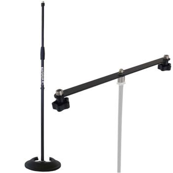 keepdrum MS096 Mikrofonständer gerade mit Stereo-Schiene