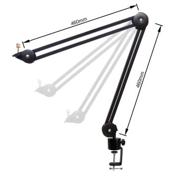 keepdrum Mikrofonarm MS138N Gelenkarm-Stativ