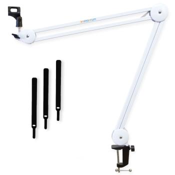Rode Podcaster mit Mikrofonarm Weiss mit Spinne