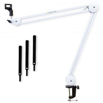 keepdrum Tablethalter mit Gelenkarm Stativ Weiss