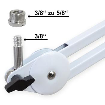 keepdrum MS138 Gelenkarm Weiss mit Multi-Spinne