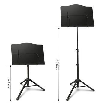 keepdrum Notenpult MUS024 mit Tasche und DIN A4 Mappe
