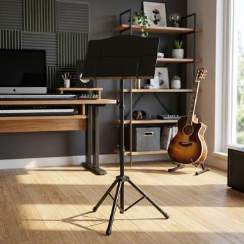 keepdrum Notenpult MUS024 mit Tasche und Notenklammer