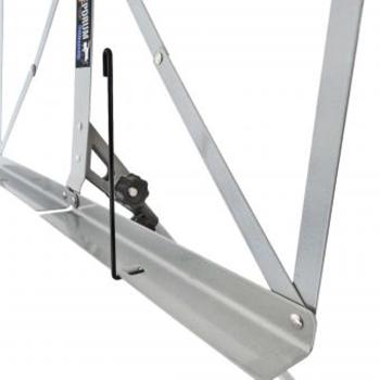keepdrum MUS3SV Notenständer Silber mit 2 Magnete