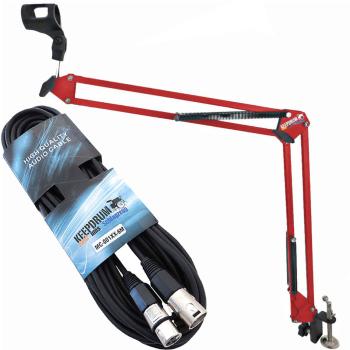 keepdrum NB35 RD Gelenkarm mit Mikrofonkabel