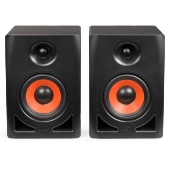 ESI Studio Monitor-Boxen nEAR i5 1 Paar mit Boxenfüße Rot