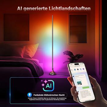Neewer Dauerlicht NF01 Stablicht RGB Smart-Standleuchte mit Tuch