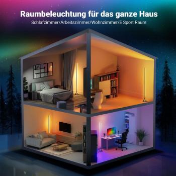 Neewer Dauerlicht NF01 Stablicht RGB Smart-Standleuchte mit Tuch
