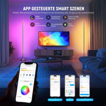 Neewer Dauerlicht NF01 Stablicht RGB Smart-Standleuchte mit Tuch