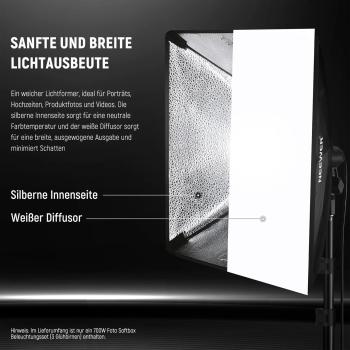 Neewer Dauerlicht NK200 Softbox Beleuchtungs-Set