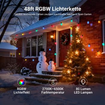 Neewer LED-Lichterkette NR01-15 mit App-Steuerung 15m