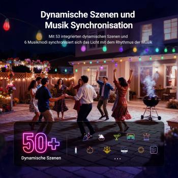 Neewer LED-Lichterkette NR01-45 mit App-Steuerung 45m