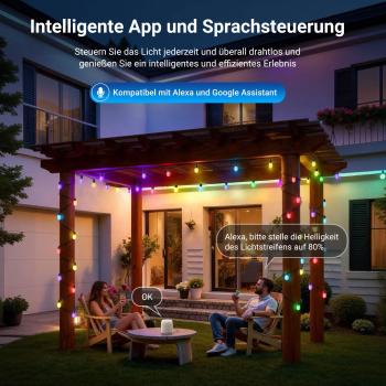 Neewer LED-Lichterkette NR01-15 mit App-Steuerung 15m