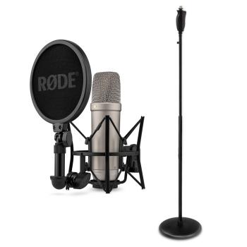Rode Studio-Mikrofon NT1 5th Generation mit Einhand-Mikrofonständer