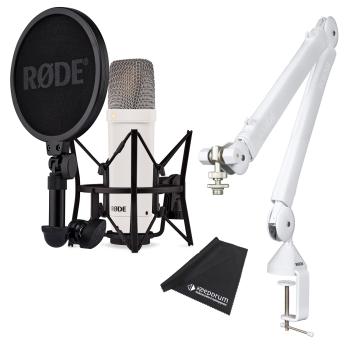 Rode NT1 Signature Weiss Mikrofon mit PSA-1+ Gelenkarm WH