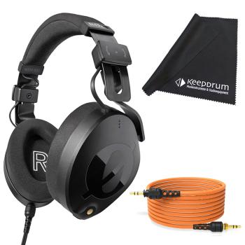 Rode NTH-100 Kopfhörer mit 2.4m Kabel Orange mit Tuch