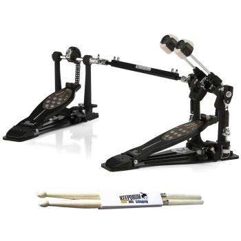 Pearl Doppel-Fußmaschine P-2052C/B Eliminator Limited Edition mit Schlagzeugstöcke 1 Paar