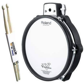 Roland PDX-100 V-Drum Pad 10 mit Schlagzeugstöcken 1 Paar