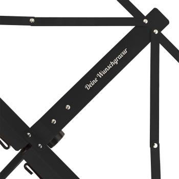 keepdrum MUS3BK Notenständer Schwarz mit personalisierter Gravur