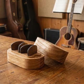 keepdrum Aufbewahrungs-Box mit Gitarren-Plektren aus Holz