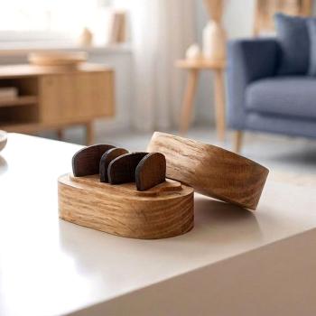 keepdrum Plektrum-Box mit Gitarren Picks aus Holz