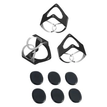 PinchClip Beckenklammer 3er Set Schwarz mit Dämpfer Pads