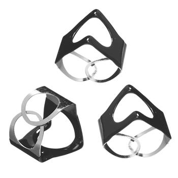 PinchClip Beckenklammer 3er Set Schwarz mit Dämpfer Pads